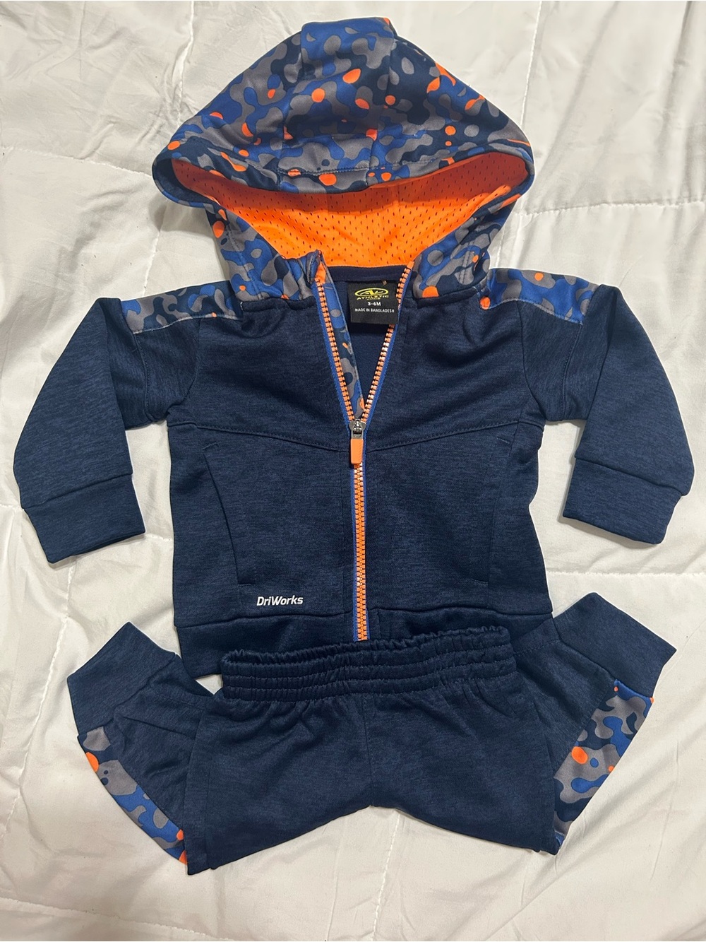 Athletic Works Navy and Orange Toddler Bottoms